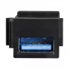 LogiLink Keystone USB 3.0 Type-A sievišķais-sievišķais savienotājs, melns