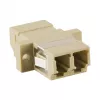 LogiLink LC Duplex Multimode optisko šķiedru adapteris ar atloku, bēšs