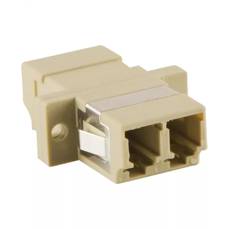LogiLink LC Duplex Multimode optisko šķiedru adapteris ar atloku, bēšs