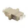 LogiLink LC Duplex Multimode optisko šķiedru adapteris ar atloku, bēšs