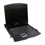 LOGILINK LC902GE KVM konsole ar 19 collu LCD ekrānu, VGA, vācu tastatūras izkārtojums