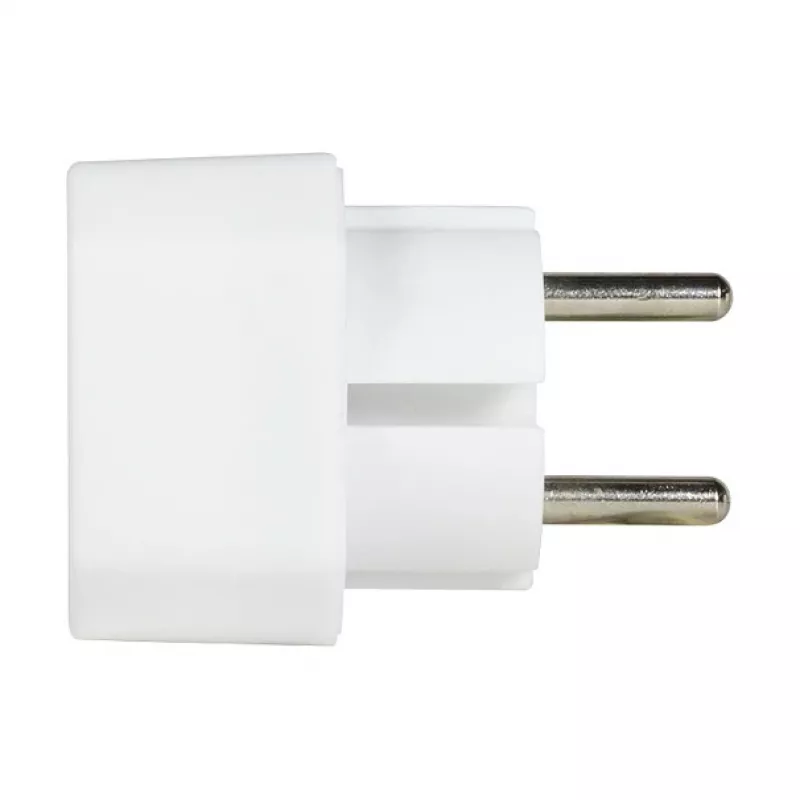 LogiLink LPS218 Euro kontaktligzdas adapteris ar 2 ligzdām, balts