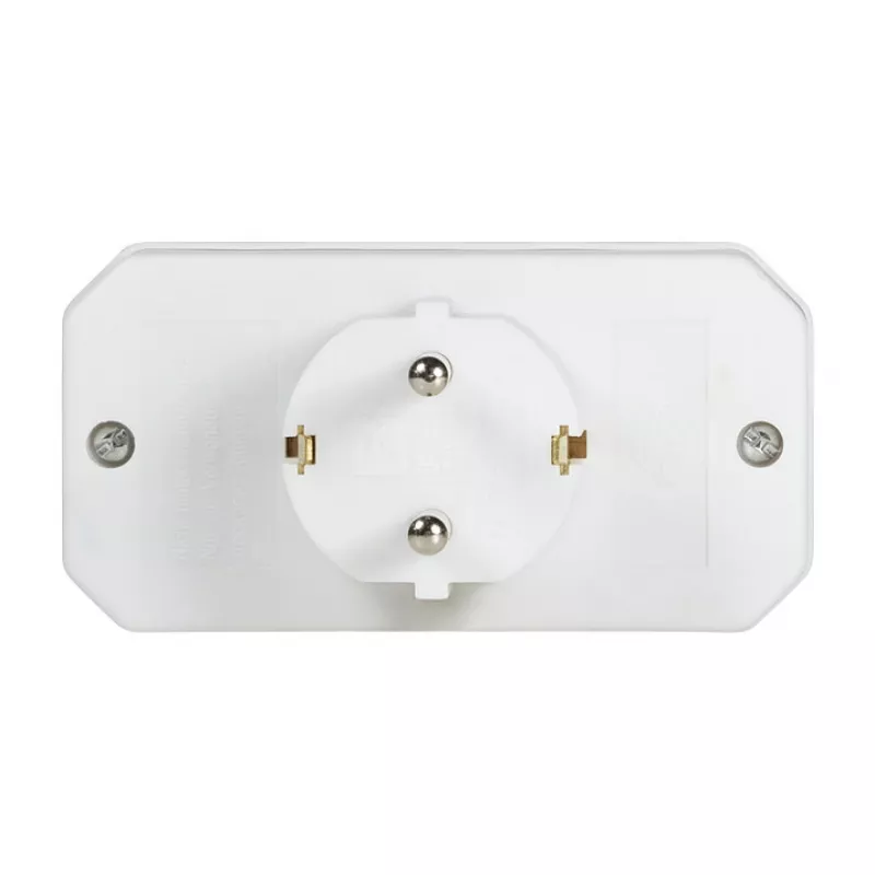 LogiLink LPS221 Schuko uz 2x Euro + 1x Drošības kontaktligzdu adapteris, balts, 16 A, 250 V, 3680 W, bērnu aizsardzība
