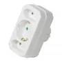 LogiLink LPS221 Schuko uz 2x Euro + 1x Drošības kontaktligzdu adapteris, balts, 16 A, 250 V, 3680 W, bērnu aizsardzība