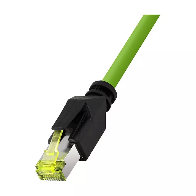LOGILINK M12 CAT6A industriālais ielāpu kabelis, PUR, M12 X-kodēts uz RJ45, 0.25 m