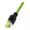 LogiLink M12 CAT6A industriālais ielāpu kabelis, PUR, M12 X-coded uz RJ45, 1,5 m