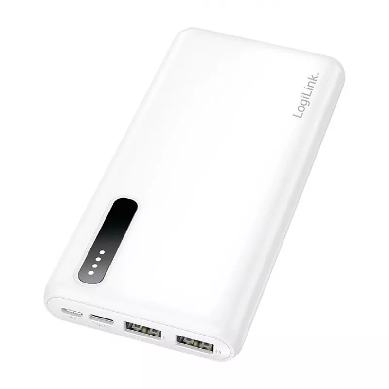 Logilink mobilā ārējā baterija, LiPo, 8000 mAh, balta