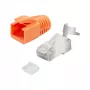 LogiLink Modularais spraudnis RJ45 Cat.6A STP Pass Through, 10 gab. iepakojums