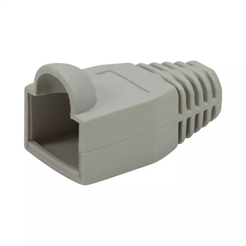 LogiLink Modular RJ45 Plug Cable Boot 6.5mm Grey, 50pcs