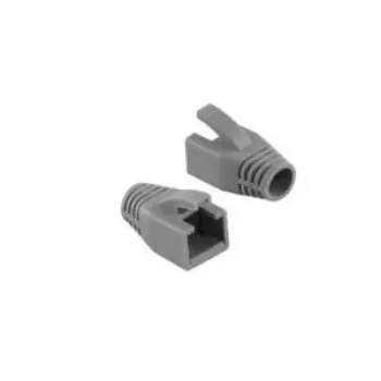 LogiLink MP0034 Modulārais pretlocījuma uzmava Cat.6 RJ45 modulārajiem spraudņiem, 8.0mm, pelēka, 10 gab.