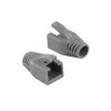 LogiLink MP0035 RJ45 spriedzes samazināšanas uzmavas, pelēkas, 50 gab.