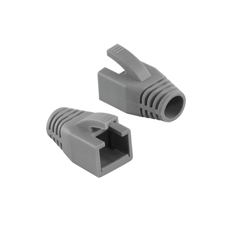 LogiLink MP0035 RJ45 spriedzes samazināšanas uzmavas, pelēkas, 50 gab.