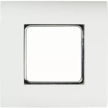 LogiLink NF0002 Iebūvējama sienas kārba 80x80 mm ar 45x45 mm izgriezumu, tīri balta, franču sistēma