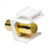 LogiLink NK0026 Keystone RCA sievišķais uz F sievišķais savienotāja modulis, dzeltens