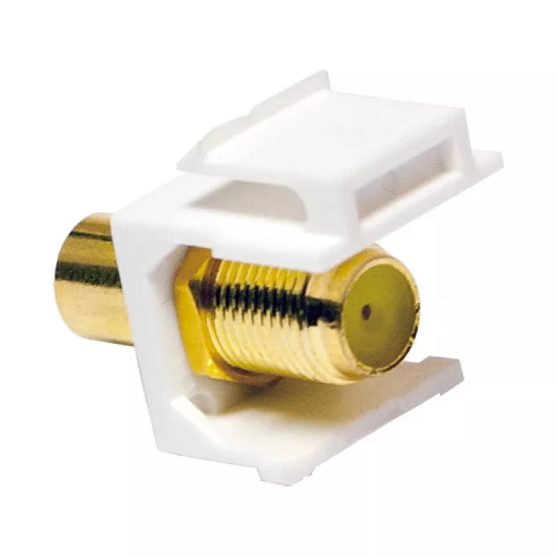 LogiLink NK0026 Keystone RCA sievišķais uz F sievišķais savienotāja modulis, dzeltens