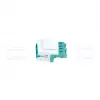 LogiLink NK0031 Keystone LC-Duplex multimode OM3/OM4 optiskās šķiedras savienotājs, akvamarīns