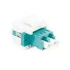 LogiLink NK0031 Keystone LC-Duplex multimode OM3/OM4 optiskās šķiedras savienotājs, akvamarīns