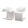 LogiLink NK0090 Keystone tukšais ieliktnis, balts, 10 gabali