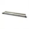 LogiLink NK4040 24-Port ekranēts Keystone sadales panelis, 0,5U, melns