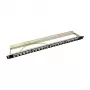 LogiLink NK4040 24-Port ekranēts Keystone sadales panelis, 0,5U, melns