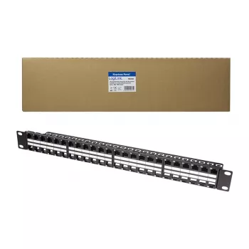 LogiLink NK4045 Keystone komutācijas panelis 1U 48 porti neekranēts melns