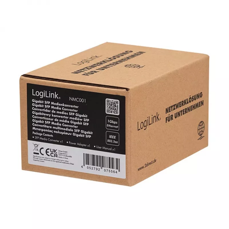 Logilink NMC001 Gigabit mediju pārveidotājs RJ45 uz SFP