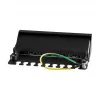 LogiLink NP0017B komutācijas panelis – 8 portu Cat6 STP, piestiprināms pie sienas/zem galda, melns