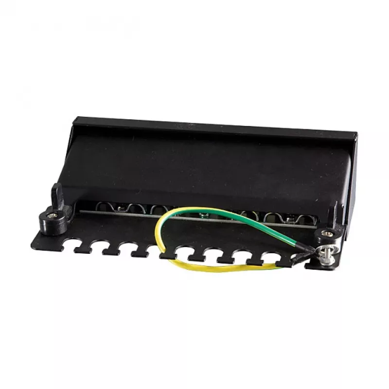 LogiLink NP0017B komutācijas panelis – 8 portu Cat6 STP, piestiprināms pie sienas/zem galda, melns