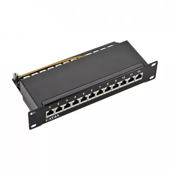 LogiLink NP0052B 12-portu Cat6A STP Patch panelis
