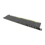 Logilink NP0063 24-portu Cat6A STP sadales panelis 19 collu 0.5U melns