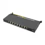 LogiLink NP0064B galda komutācijas panelis, 8 portu Cat6A STP, 0.5 HE, melns