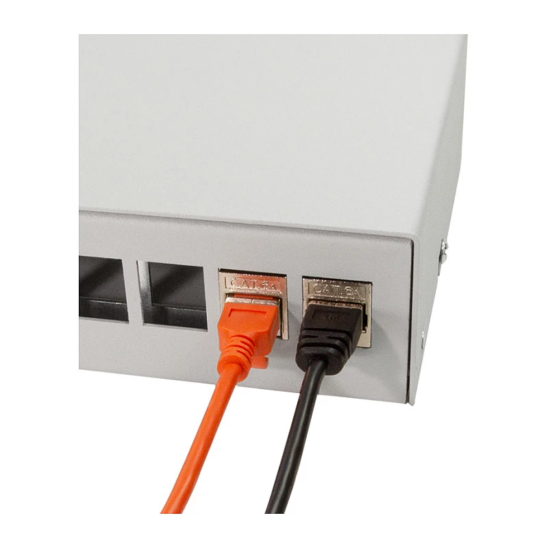 LOGILINK NP0094 Konsolidācijas punkta kārba 12 portiem, galda/sienas/DIN sliedes montāžai, gaiši pelēka