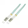 LogiLink OM3 LC/LC dupleksais multimode optiskais ielāpu kabelis 20 m, akvamarīns