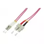 LogiLink OM4 LC/SC Duplex Multimode Fiber Patch Cable 20m LSZH Aqua