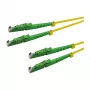 LogiLink OS2 vienmoda dupleksais optiskās šķiedras patch kabelis LSH/APC uz LSH/APC 1m dzeltens LSZH