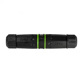 Logilink āra optiskās šķiedras simplex SC savienotājs ar 2 kabeļu blīvēm, IP65, pelēks