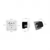 LOGILINK PA0253 Sienas kontaktligzda ar 1 Schuko kontaktligzdu, 1 USB-A un 1 USB-C uzlādes portu, 3.1A, balta