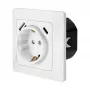 LOGILINK PA0253 Sienas kontaktligzda ar 1 Schuko kontaktligzdu, 1 USB-A un 1 USB-C uzlādes portu, 3.1A, balta