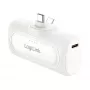 LogiLink PA0349W pārnēsājama ārējā baterija, 5000 mAh, LiPo, iebūvēts salokāms USB-C spraudnis un USB-C ports, balta