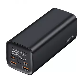 Logilink PA0350 mobilā ārējā baterija, 20 000 mAh, 65W PD & QC 3.0, melna