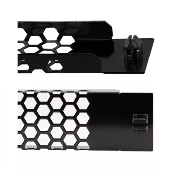 LogiLink PN110B 19 collu 1U ventilējams statīva panelis melns RAL 9005