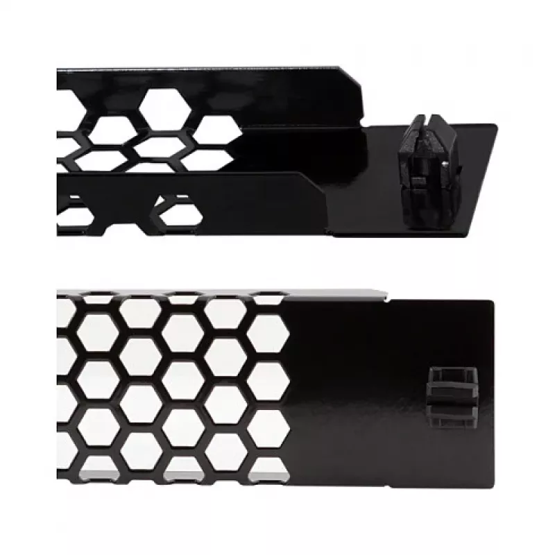 LogiLink PN110B 19 collu 1U ventilējams statīva panelis melns RAL 9005