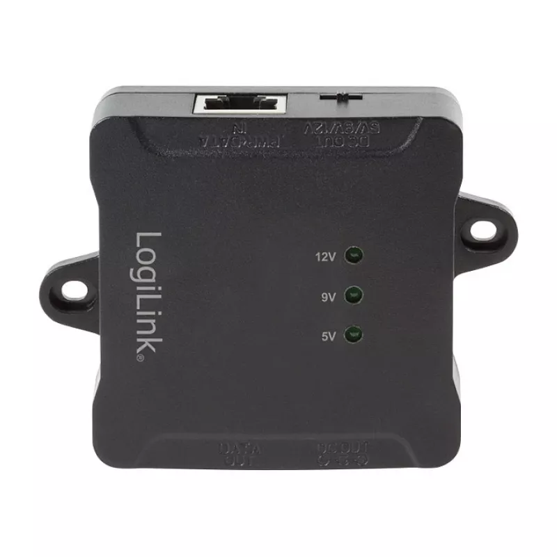 LogiLink POE005 PoE sadalītājs, 1 ports Gigabit, 24W maks., 5/9/12V DC izeja