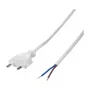 LogiLink Barošanas kabelis CEE 7/16 līdz atvērtam galam, balts, 1,5 m