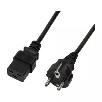 Logilink strāvas kabelis, CEE 7/7 uz IEC C19, melns, 3 m