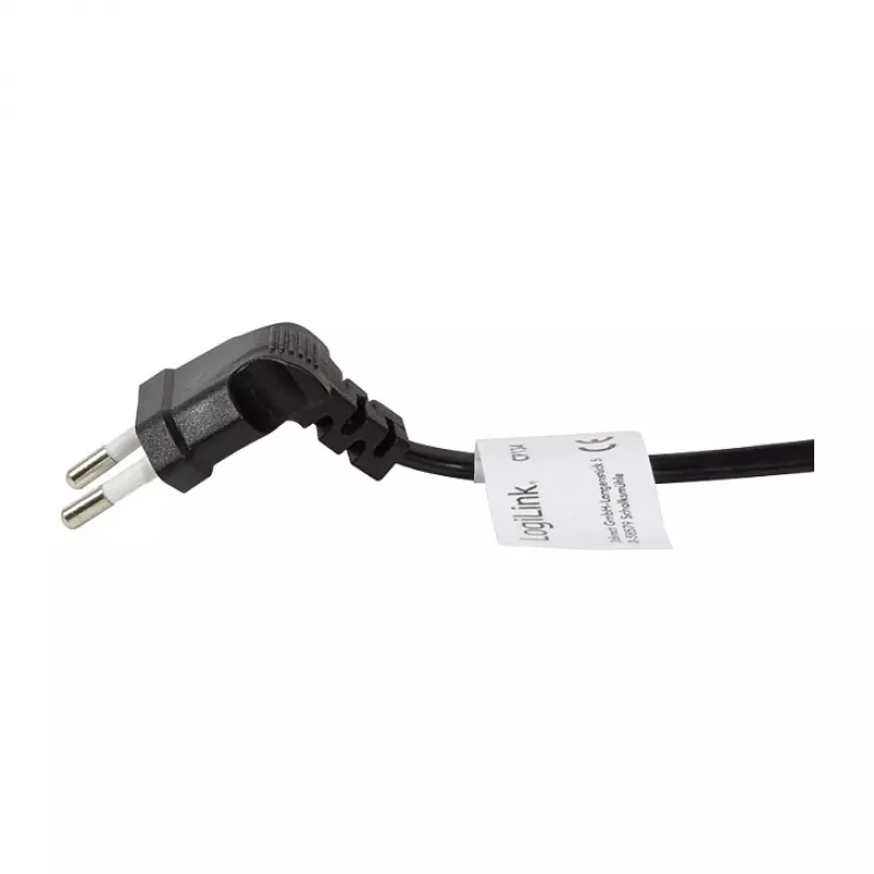 LogiLink Barošanas vads Europlug CEE 7/16 uz IEC C7 0,75 m Melns