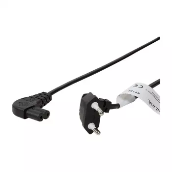 LogiLink Barošanas vads Europlug CEE 7/16 uz IEC C7 0,75 m Melns