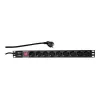 LogiLink Strāvas sadales bloks (montējams statīvā) - AC 250 V - 3500 W - Ieeja: CEE 7/7 - Izejas: 9 (strāvas)