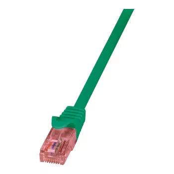 LogiLink Cat.6 U/UTP neekranēts vītā pāra kabelis, 3m, zaļš, PrimeLine