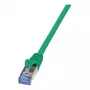 LogiLink PrimeLine Cat.6A S/FTP Patch kabelis, 1m, zaļš